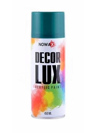 Краска акриловая nowax spray 450мл зеленый опал ral6026 для металла и дерева аэрозольный баллончик для п ve-33