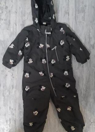 Теплый комбезик, размер 92 -98,стан очень хорош, из недостатков резика для ножек потеряла свой вид, функцию свою выполняет