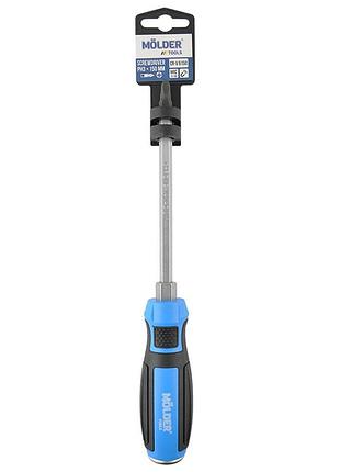 Викрутка molder ударна хрестова ph3x150mm із шестигранною опорою для гвинтів саморізів кріплення ve-33