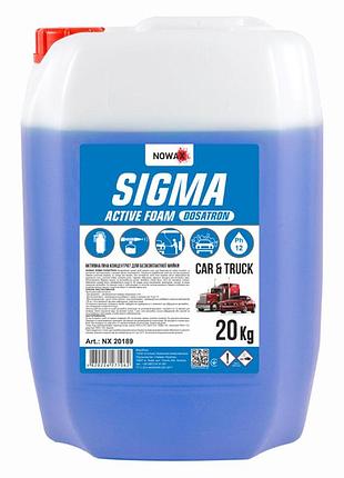 Активна піна nowax sigma dosatron 20кг концентрат для безконтактного миття авто очищуючий засіб для піно ve-33