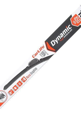 Бескаркасная щетка carlife dynamic 18"/450мм для автомобилей резиновый стеклоочиститель для чистки стеко ve-33