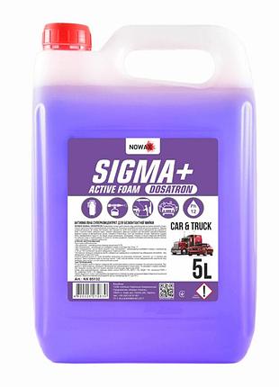 Активна піна nowax sigma+ active foam 5л концентрат для безконтактного миття авто піноутворювач для очищ dm-11