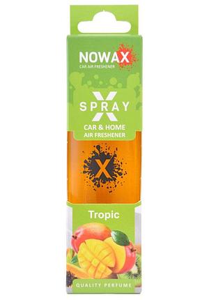 Ароматизатор nowax x spray tropic 330мл фруктовый для автомобиля и дома освежитель воздуха для салона dm-11