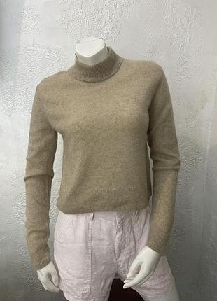 Свитер бежевый, укороченный, кашемир  💯 up 2 fashion