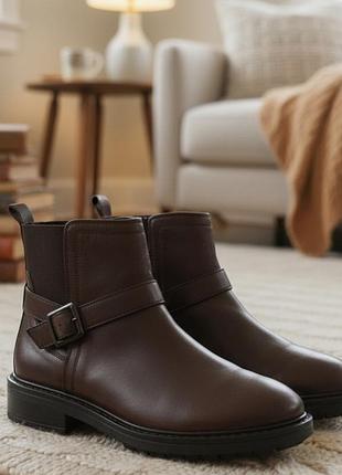 Ботинки женские челси 100% кожа marks &amp; spencer(m&amp;s) р.41,5