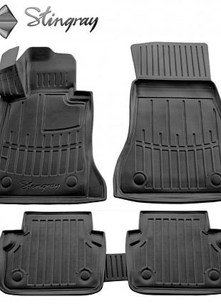 Коврики stingray 3d для bmw 5 серия g30/31 2017-2023 5 шт полиуретановые резиновые коврики в салон защит dm-11