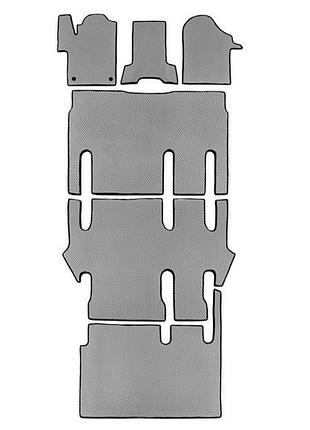 Коврики eva v-class extralong серые для mercedes vito w447 2014- полные резиновые коврики для защиты сал ve-33