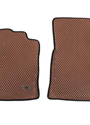 Килимки eva коричневі для dacia dokker 2013-2022 2шт модельний килимок для захисту салону dm-11