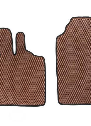Коврики eva fortwo коричневые для smart 2007-2014 2шт резиновый коврик в салон для защиты от грязи ve-33
