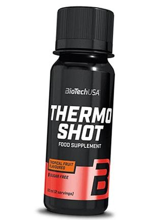 Комплексный термогенный жиросжигатель, thermo shot, biotech (usa) 60мл тропические фрукты (02084033)