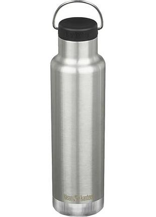 Термопляшка klean kanteen insulated classic 592 мл brushed stainless