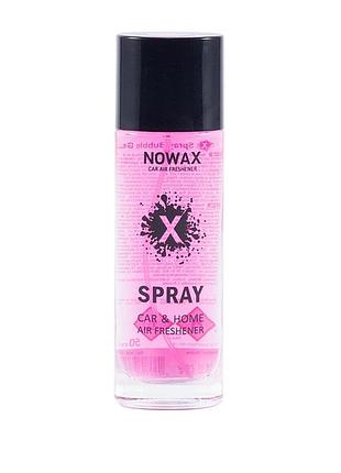 Ароматизатор nowax x spray bubble gum 50ml жидкий освежитель воздуха для автомобиля дома офиса устранени dm-11
