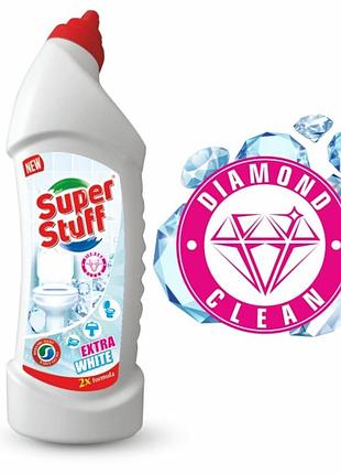 Засіб для миття унітазу super stuff 1000мл гель для чищення керамічної сантехніки для видалення забрудне ve-33