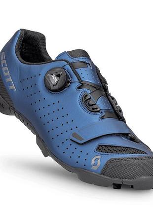 Велотуфли scott mtb comp boa 46, синий-черный