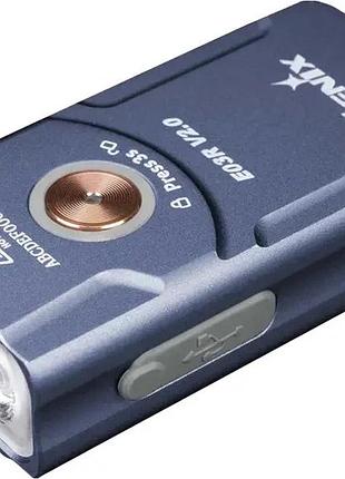 Фонарь fenix e03r v2.0 blue