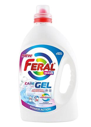 Жидкий порошок feral universal 3.5л концентрированный гель для стирки белых и цветных вещей стиральный п dm-11
