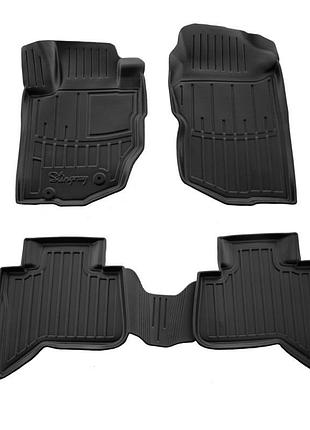 Коврики stingray 3d для mitsubishi l200 2015-2025 4 шт резиновые коврики в салон защита от грязи ve-33