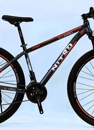Велосипед спортивный corso new «nitro» 29 дюймов (nt-25022) рама стальная 17"