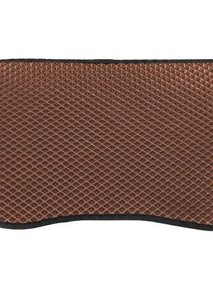 Килимок багажника eva коричневий для tesla model 3 гумовий захисний килимок для авто в штатні місця dm-11