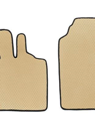Коврики eva fortwo бежевый для smart 2007-2014 2шт резиновые коврики для защиты салона автомобиля ve-33
