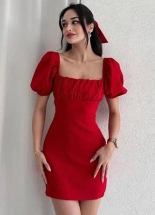 Р s-m / євро 38 / 42-44-46 новий рік червоного вогняного коня хіт сукня зі шнурівкою на спині бавовна стрейчева