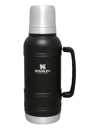Термос stanley artisan thermal 1,4 л для туризму, походів і міста оливковий да, чорний