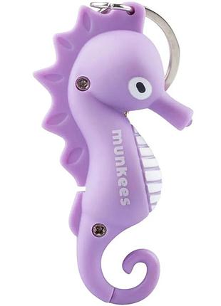 Брелок-фонарик munkees 1124 seahorse led на сумку или рюкзак