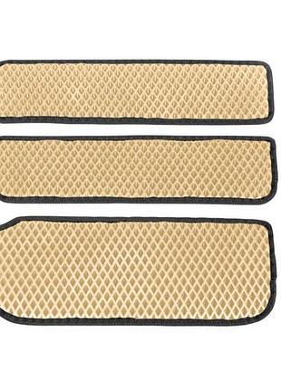 Килимки на пороги eva для opel vivaro 2001-2015 3шт бежеві захисні килимки для салону авто ve-33