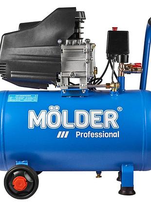Компрессор воздушный molder 50л 175л/мин 1100вт масляный для гаража и домашнего использования компрессор ve-33