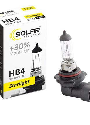 Галогеновая лампа solar hb4 12v 55w p22d для авто галогеновая лампа для главного света и противотуманных dm-11