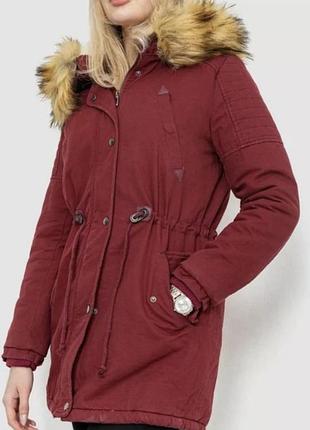 ❤️бордовый цвет куртка женские зимний б/в размер s