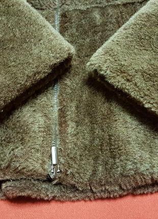 Натуральний кожушок дублянка з овчини з хутряним коміром10 фото