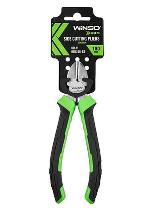 Бокорез winso pro 180мм cr-v hrc 55-62 с двухкомпонентной ручкой плоскогубцы для резки проволоки инструм dm-11