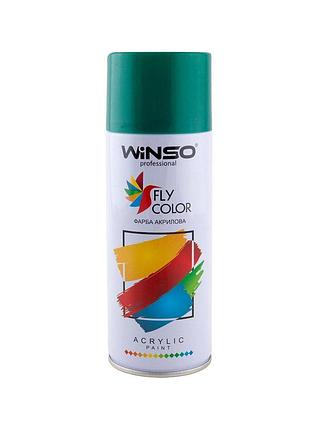 Фарба акрилова winso spray 450мл зелений opal green ral6026 спрей для металу та дерева для фарбування та ve-33