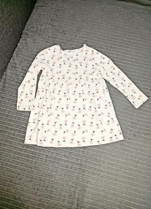 Симпатичное платье в цветочный принт на возраст 3 года