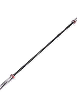 Гриф для штанги олимпийский прямой для кроссфита ta-7242 серебряный (58363095), zelart