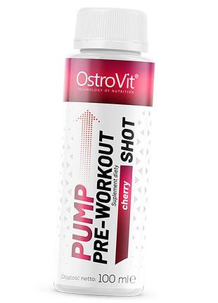 Предтренировочный комплекс, pump pre workout shot, ostrovit 100мл вишня (11250008)