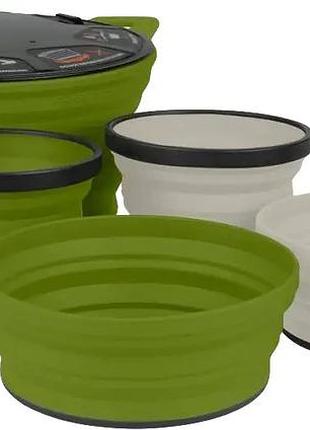 Набор посуды sea to summit x-set 31 5pc -storage sack included (1кастрюля + 2миски + 2чашки) olive