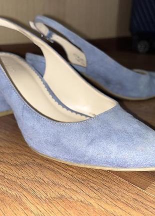 Лодочки замшеві