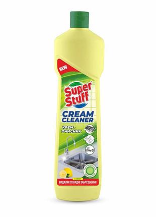 Крем для чистки поверхностей super stuff лимон 500мл универсальное средство для кухни и ванной очистител ve-33