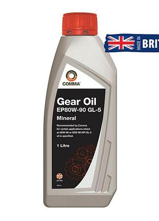 Трансмиссионное масло comma gear oil ep80w-90 gl 5 1л для автомобилей механическое масло трансмиссионное ve-33