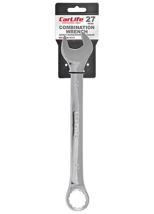Ключ комбинированный carlife cr-v 27мм хром-ванадиевая сталь гаечный ключ для автомобилей инструмент для dm-11
