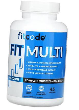 Мультивітаміни, fit multi complete multivitamin complex, fitcode 90таб (36637002)