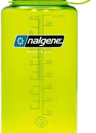 Бутылка nalgene wide mouth sustain water bottle 1l spring green