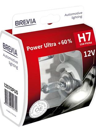 Галогеновая лампа brevia h7 12v 55w px26d для авто замена штатного освещения галогенка лампочка dm-11