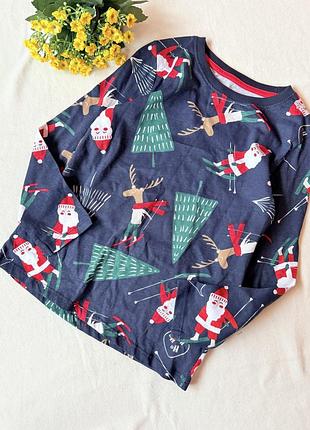 Новорічна піжамна кофтинка для хлопчика на 6-7 років