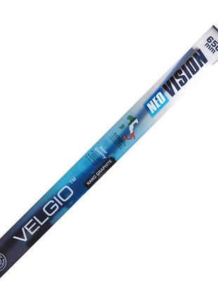 Безкаркасна щітка velgio neo visio 26"/650мм автощітка для скла збирання бруду та води ve-33