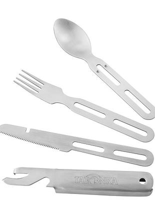 Набір столового приладдя tatonka cutlery set ii для туризму, пікніків і поїздок