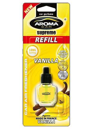 Змінний флакон aroma car supreme refill vanilla 3307 ароматизатор для автомобіля освіжувач повітря ваніл dm-11