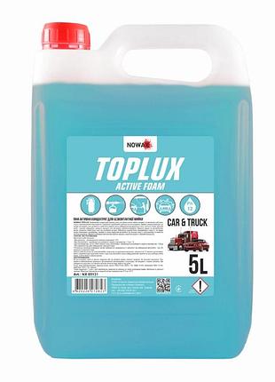 Активна піна nowax toplux active foam концентрат 5л для безконтактного миття авто піноутворювач для чище ve-33